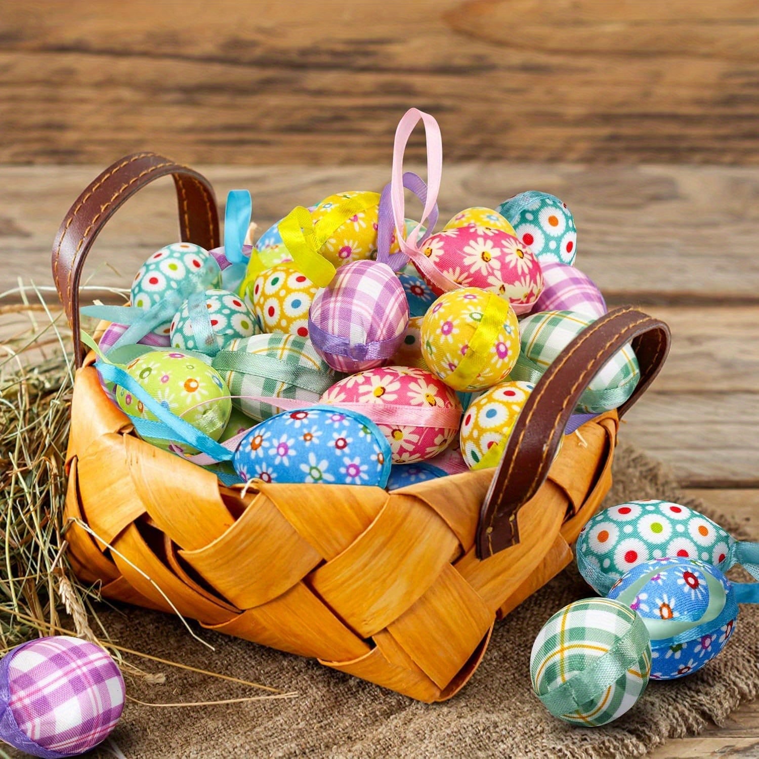 24 Pezzi Uova di Pasqua Colorate – Perfette per Decorazioni Pasquali e Feste Primaverili