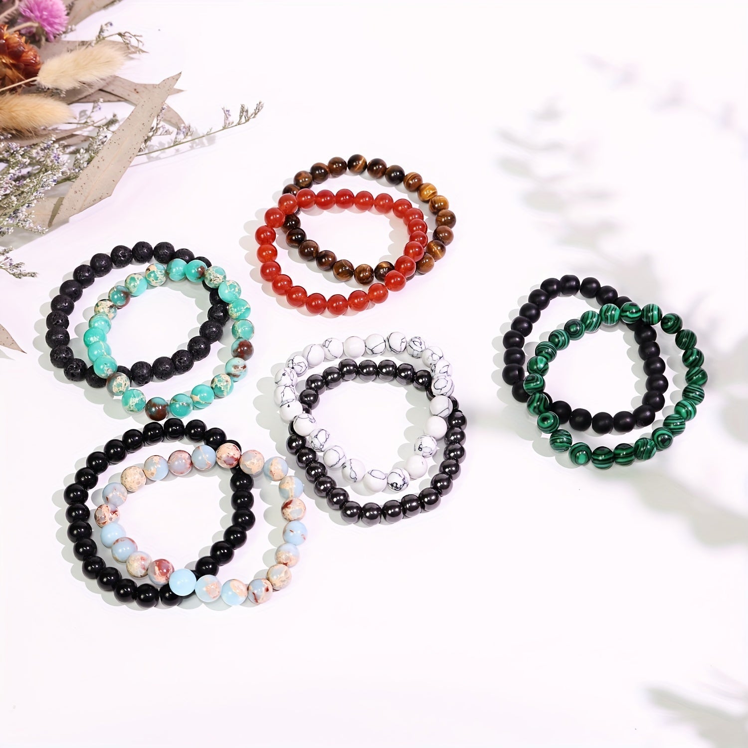 Bracciali in Pietra Naturale Colorata - Per un Tocco di Stile