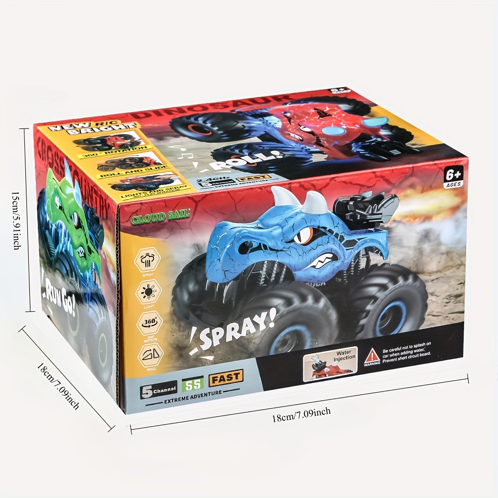 DinoBlaze Macchina acrobatica - Spettacolare Monstertruck RC con Fumo e Luce