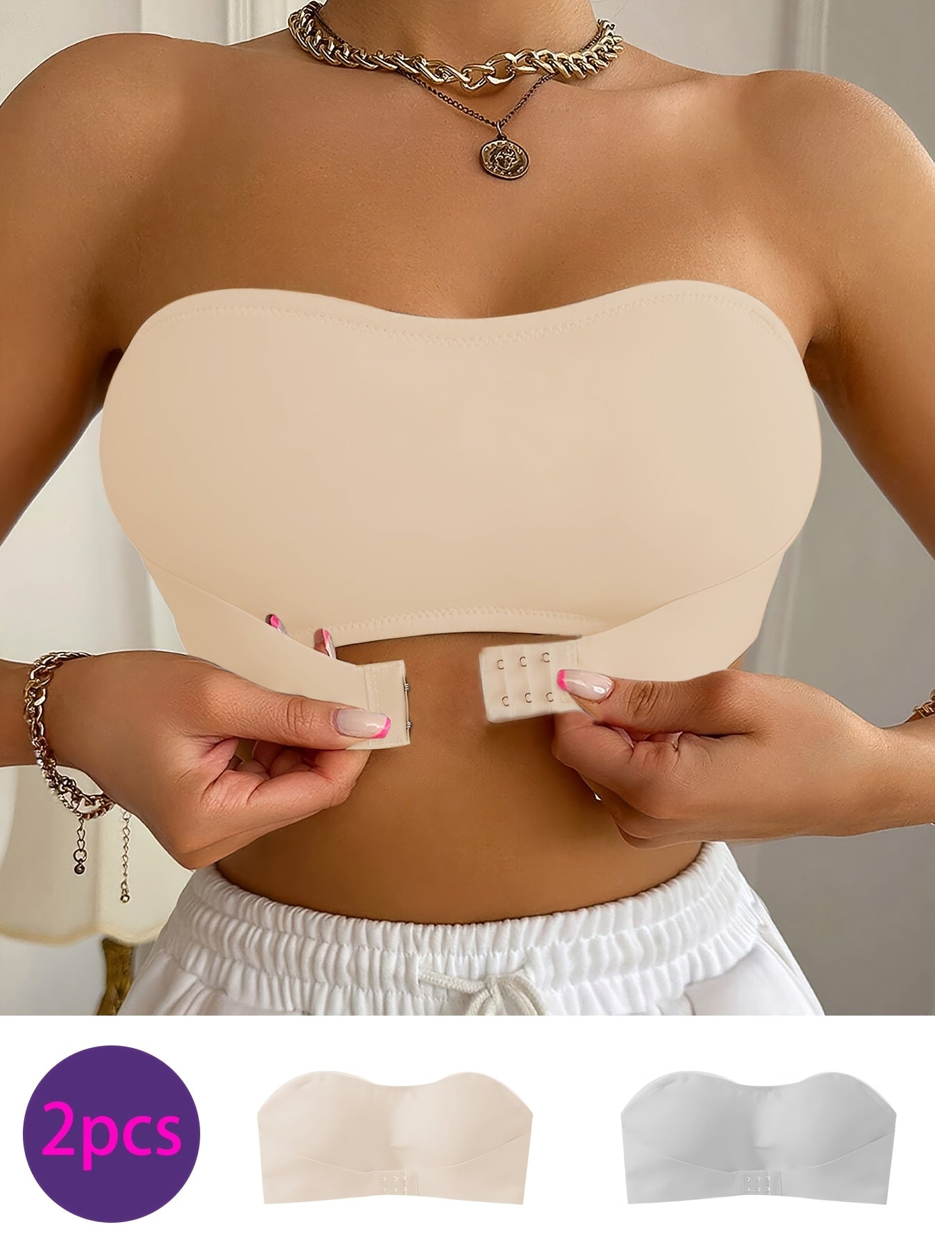 Reggiseno Bandeau Senza Cuciture - Morbido e Confortevole Senza Ferretto