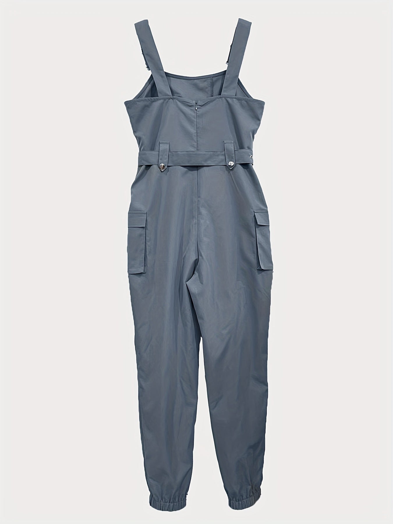 Effen Cargo Jumpsuit per Donne – Senza Maniche e Con Cintura per Comfort e Stile