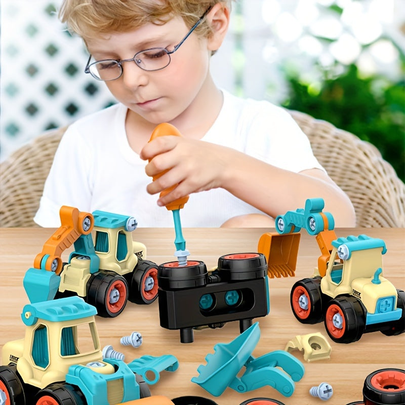 Set di Costruzione Camion Fai-da-Te - Giocattolo Creativo per Bambini