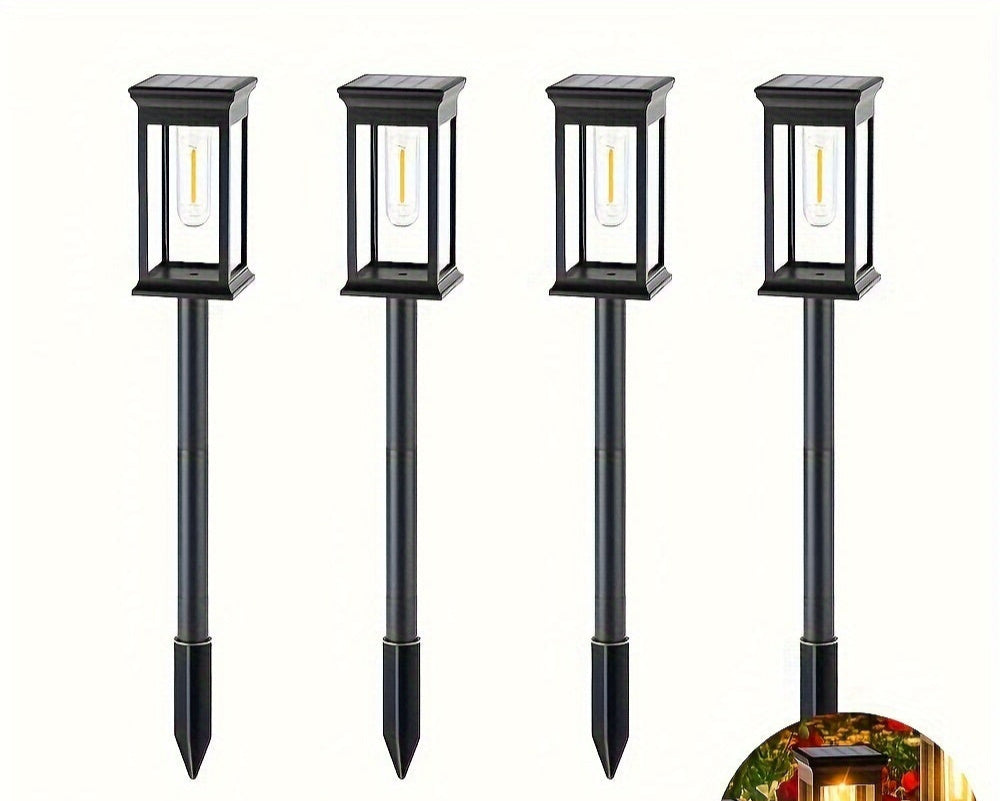 Set di 4 Lampade da Giardino Solari – Sostenibili e Luminosi per Giardini e Viali