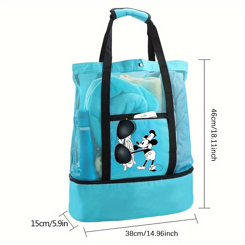 Borsa da Spiaggia Mickey Mouse – Leggera e Pratica con Doppio Strato per Maggiore Protezione