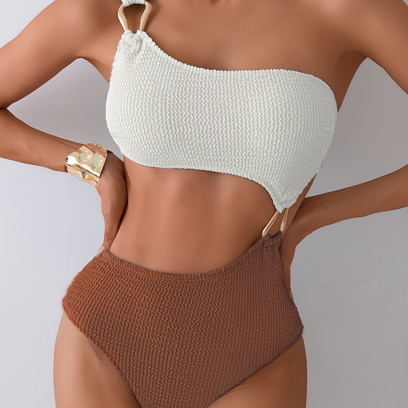 Elegante Costume da Bagno One-Shoulder per Donne – Comfort e Design