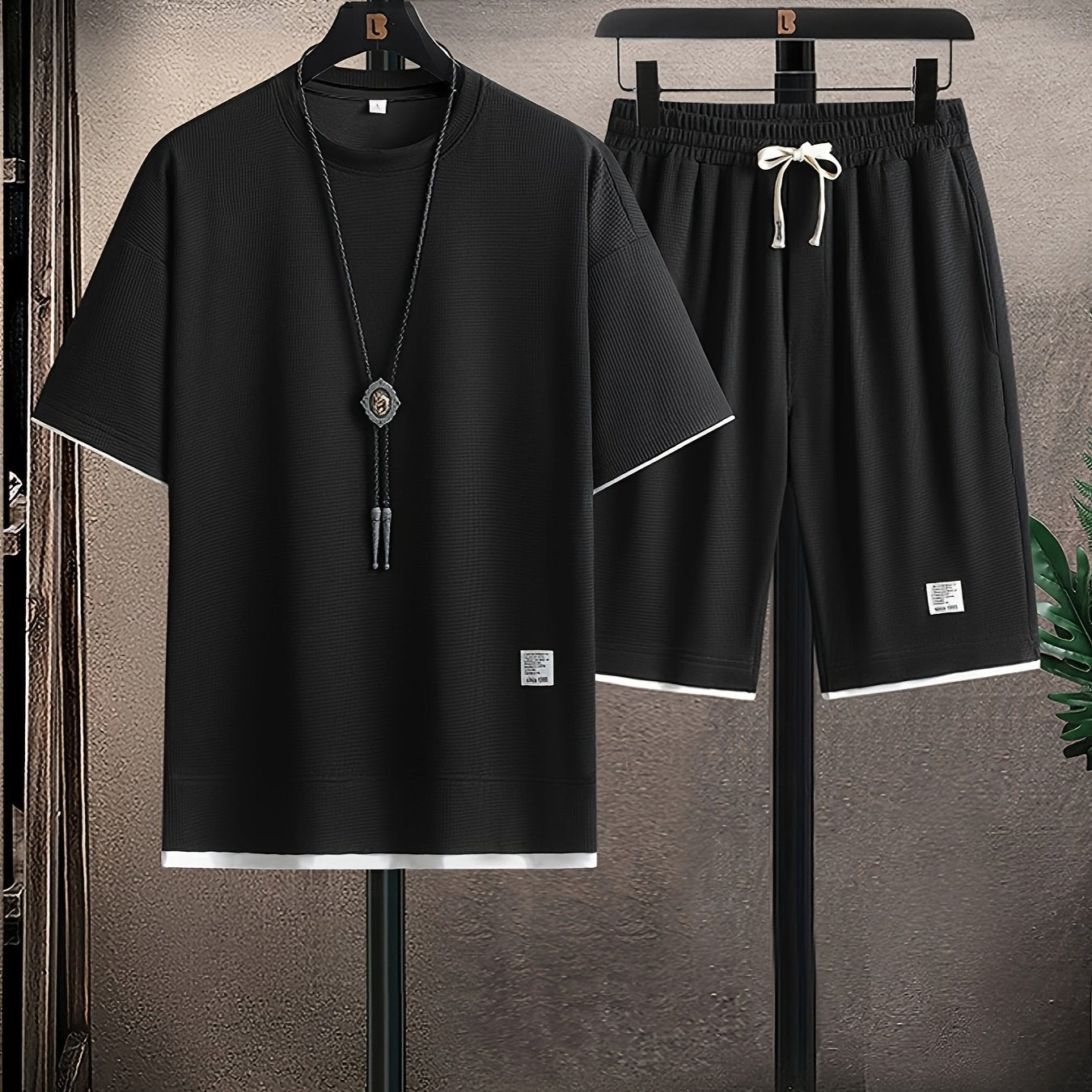 Set da Uomo Trendy con Collo Rotondo – Confortevole e Traspirante per Estati Attive