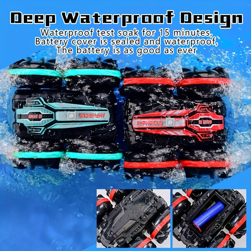 Auto RC Acrobazia Amfibica - Veloce, Robusta e Impermeabile per Avventure