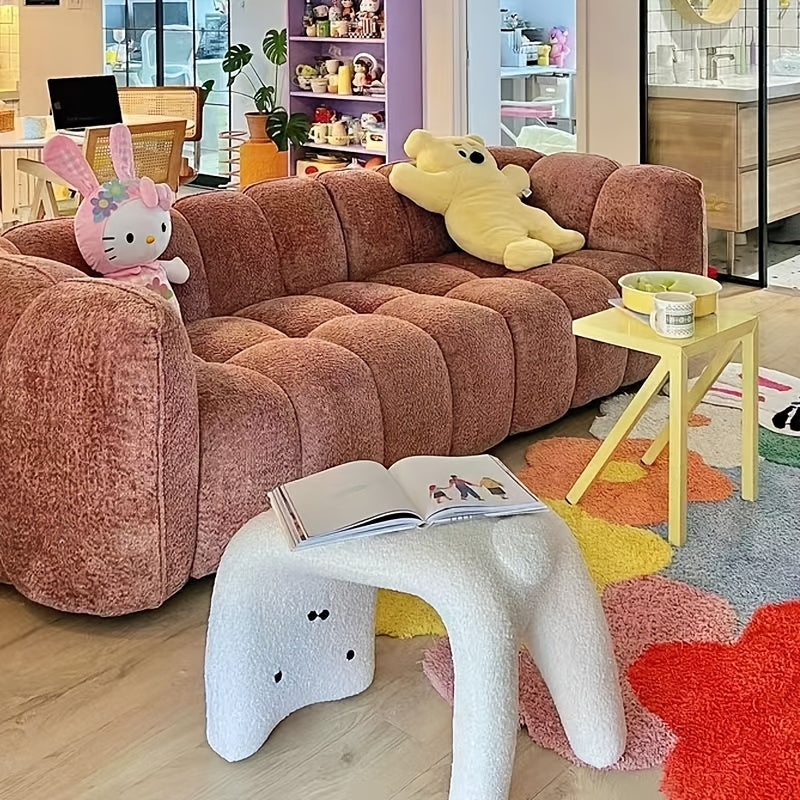 Pouf in Peluche a Forma di Gatto – Design Accogliente e Funzionale