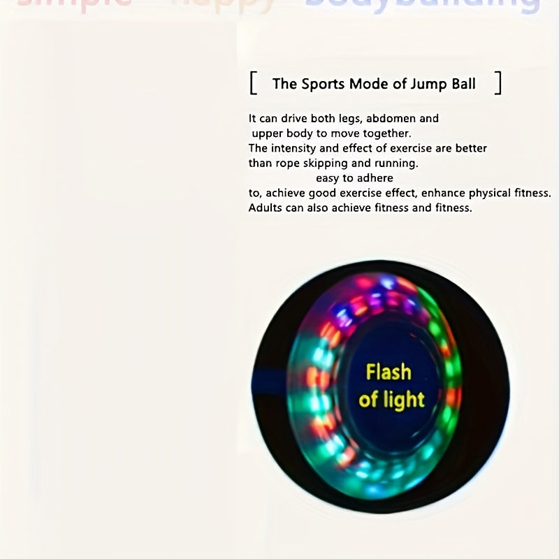 Cordino LED con Palla – Giocattolo Colorato e Dinamico per Fitness e Avventure all'Aperto