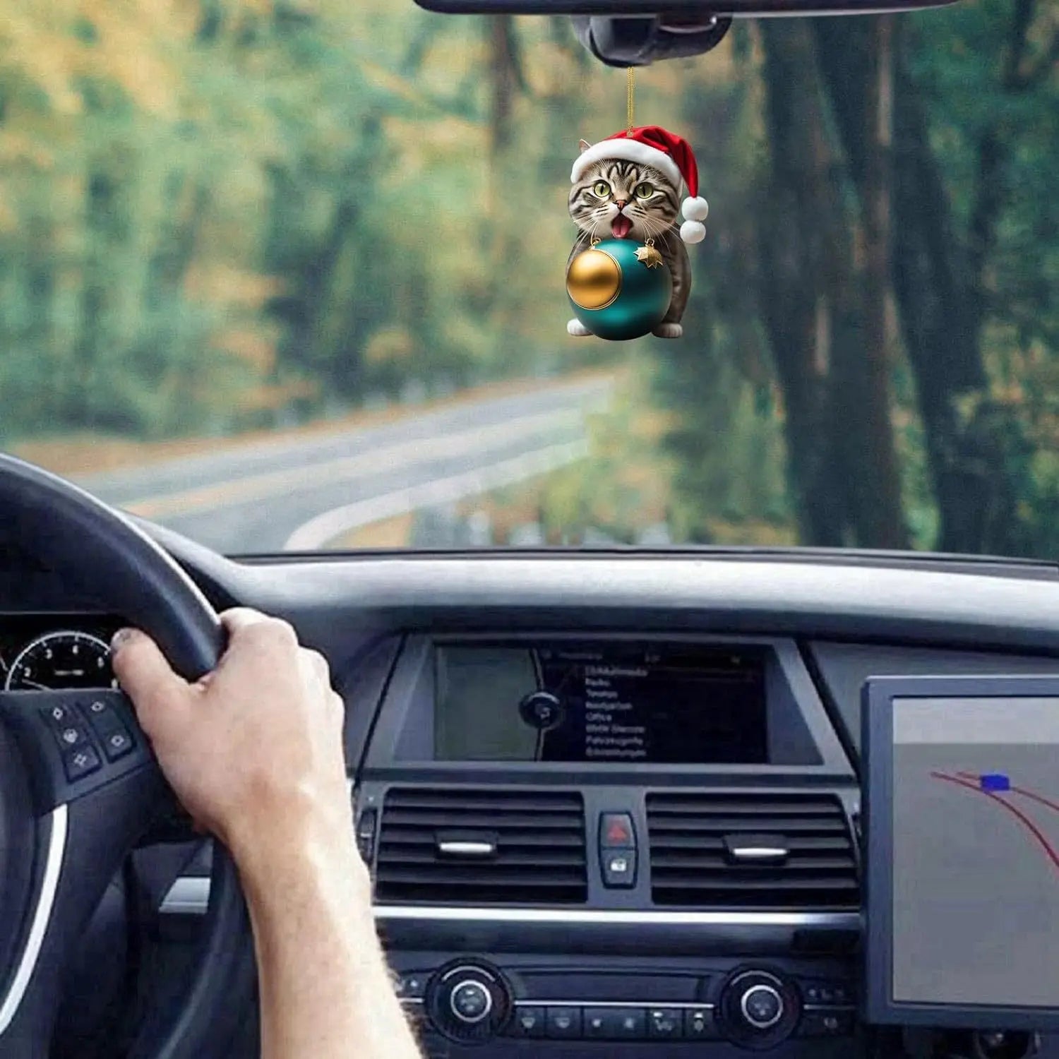 Ornamento Gatto di Natale - Carinissima Decorazione Festiva per l'Albero