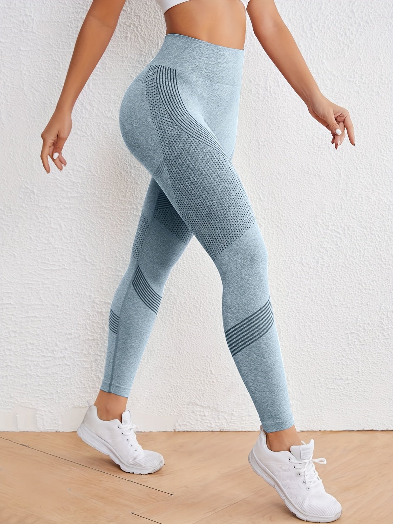 Leggings Yoga High-Waist Senza Cuciture – Traspiranti, Elasticizzati e Sollevanti per Ogni Allenamento