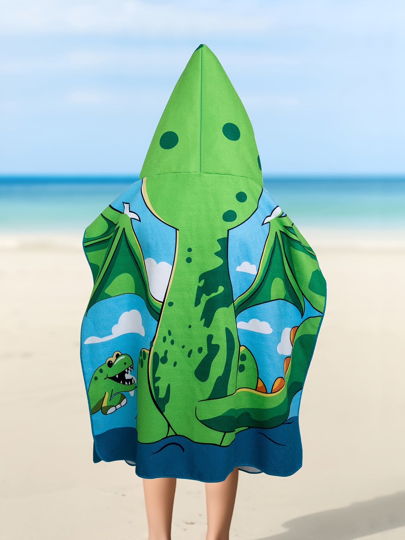 Asciugamano da Spiaggia per Bambini con Tema Dinosauro – Divertente e Funzionale per l'Estate e le Giornate in Spiaggia