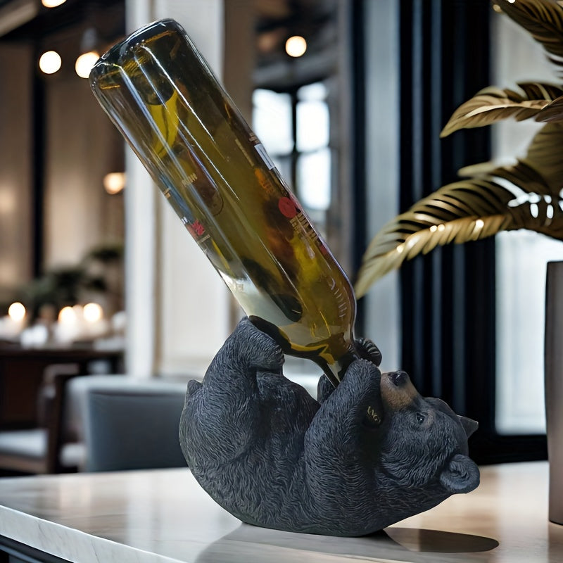 Porta Bottiglia di Vino Orso – Un Aggiunta Giocosa alla Tua Collezione di Vini