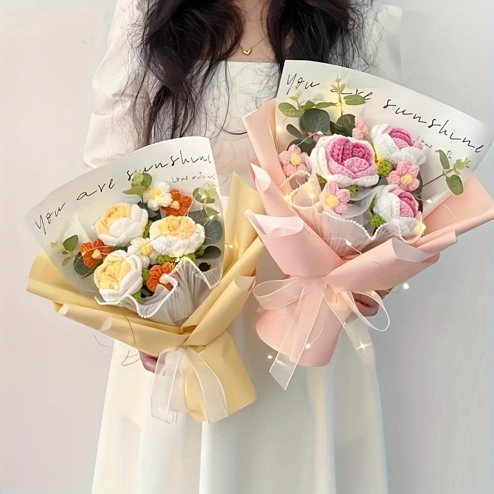 Bouquet di Fiori All'Uncinetto Fatto a Mano – Il Regalo Perfetto per la Festa della Mamma