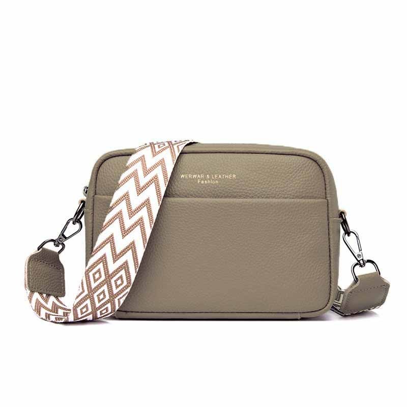 Borsa Crossbody in Vera Pelle – Pratica e Trendy con Cinghia a Chitarra