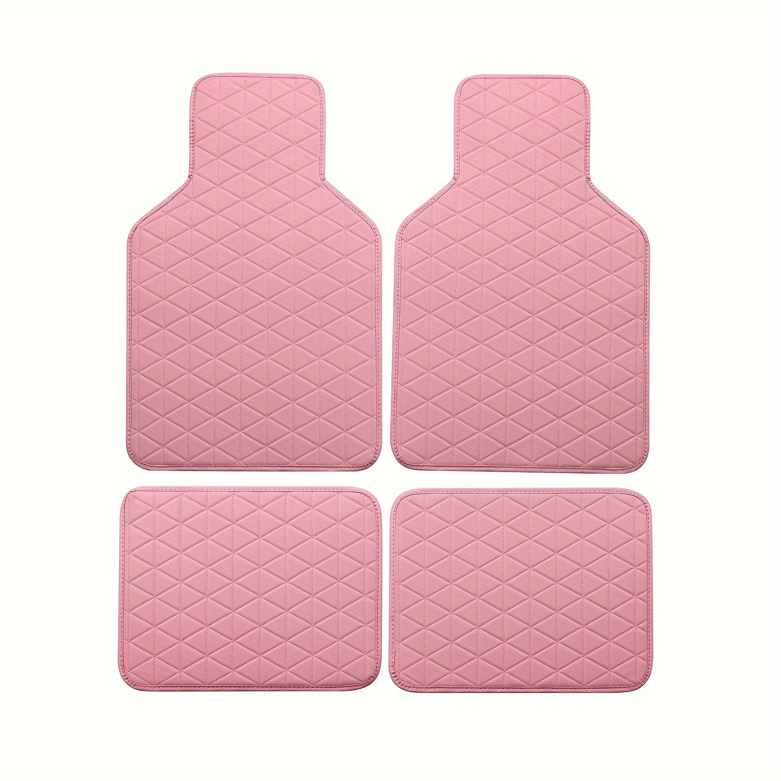 Set di 4 Tappetini Antiscivolo in PU Impermeabile per Auto – Eleganti e Resistenti