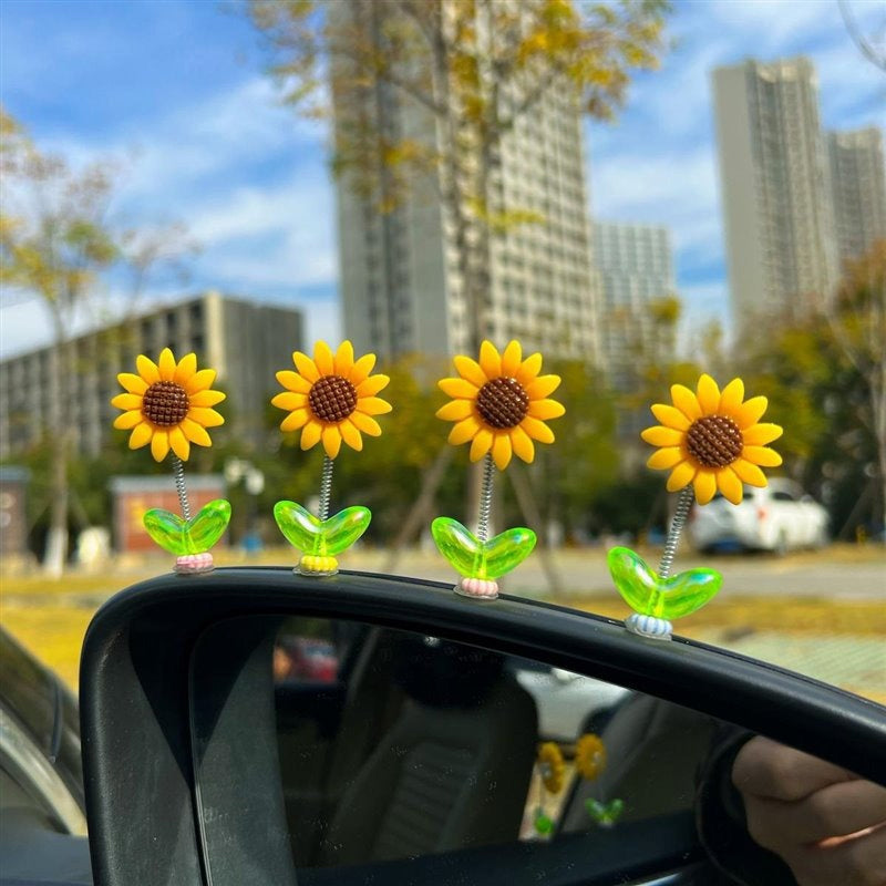 SunnyRide - Delizioso ornamento auto a girasole