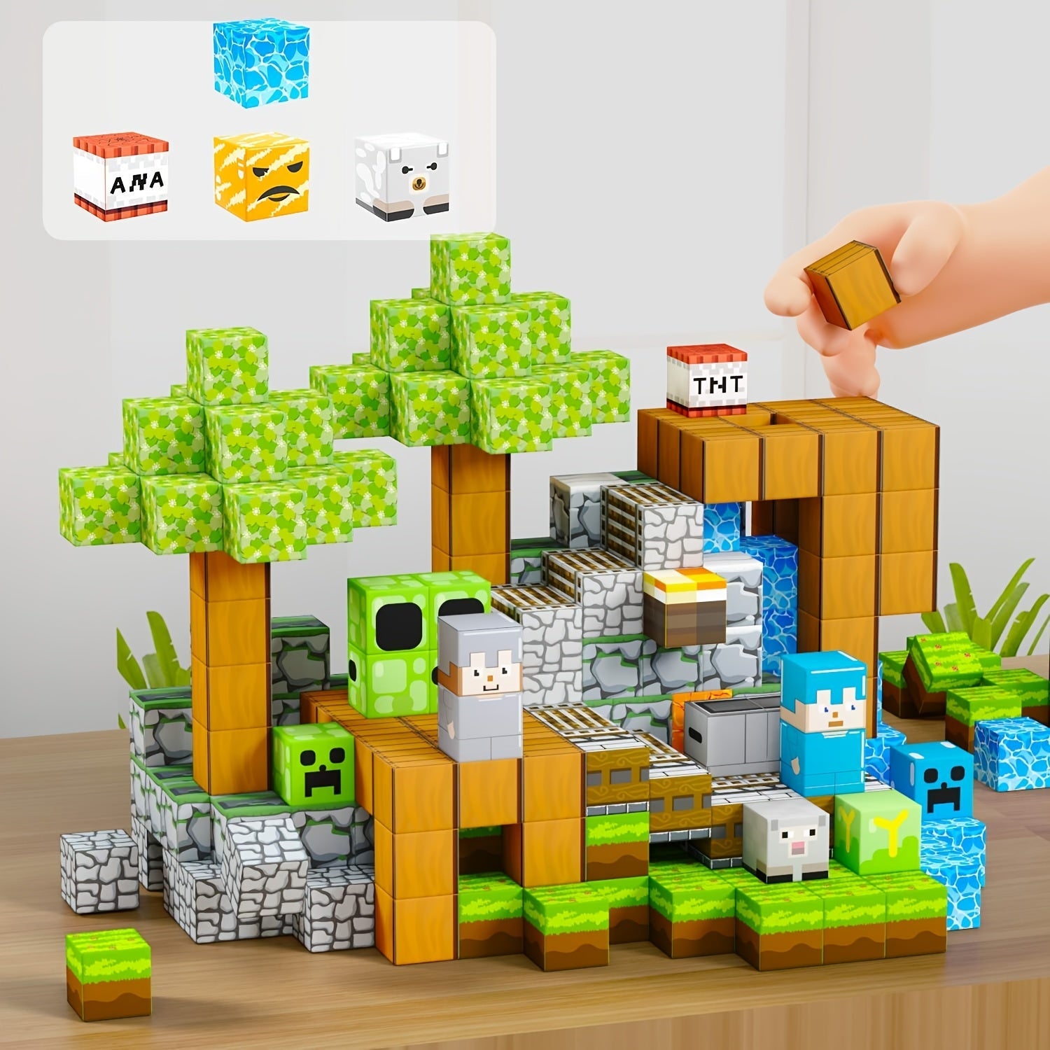 Set di Costruzione Magnetico - Creativo ed Educativo per Bambini