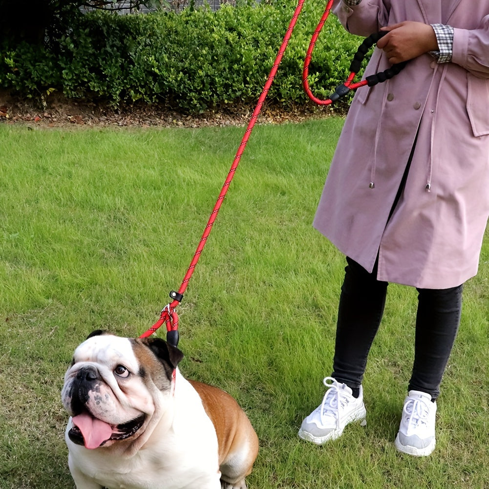 Guinzaglio Riflettente per Cani con Impugnatura Imbottita – Regolabile e Durevole per Tutti i Cani