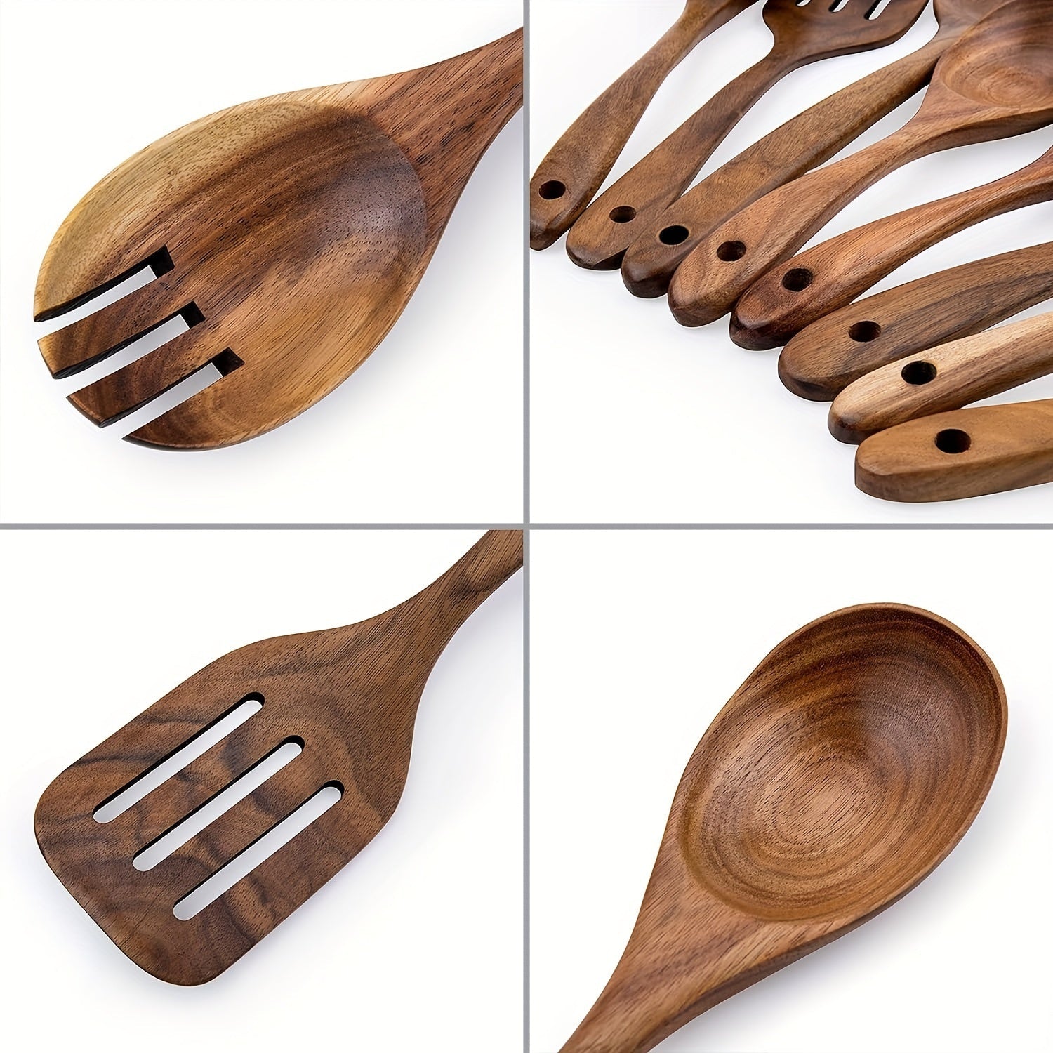 Set da Cucina in Legno di Acacia 8 Pezzi – Elegante e Pratico