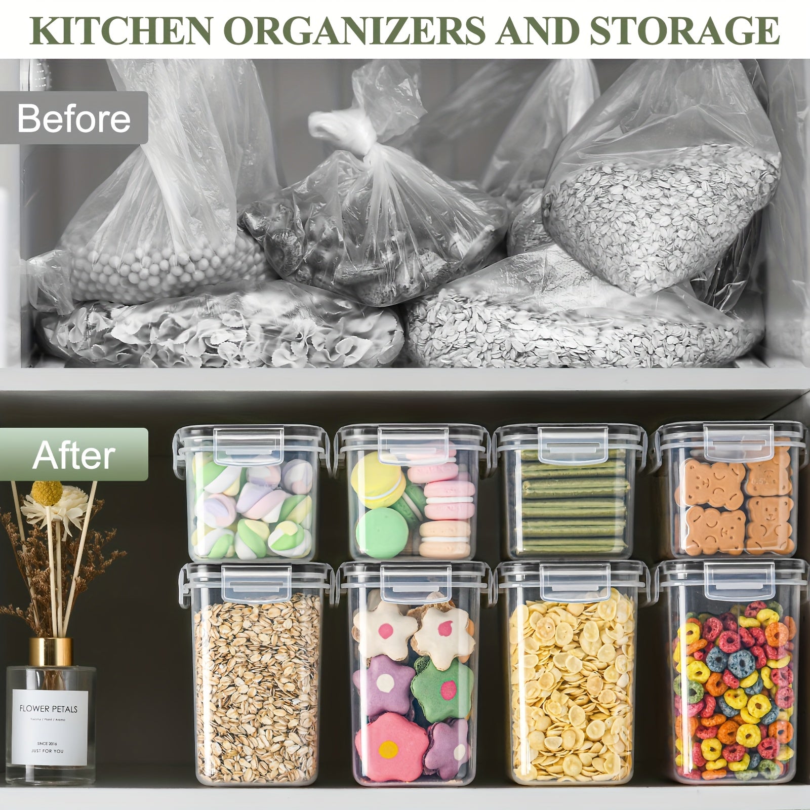 Set di Contenitori per Cucina Premium da 24 Pezzi – Pratico e Ordinato