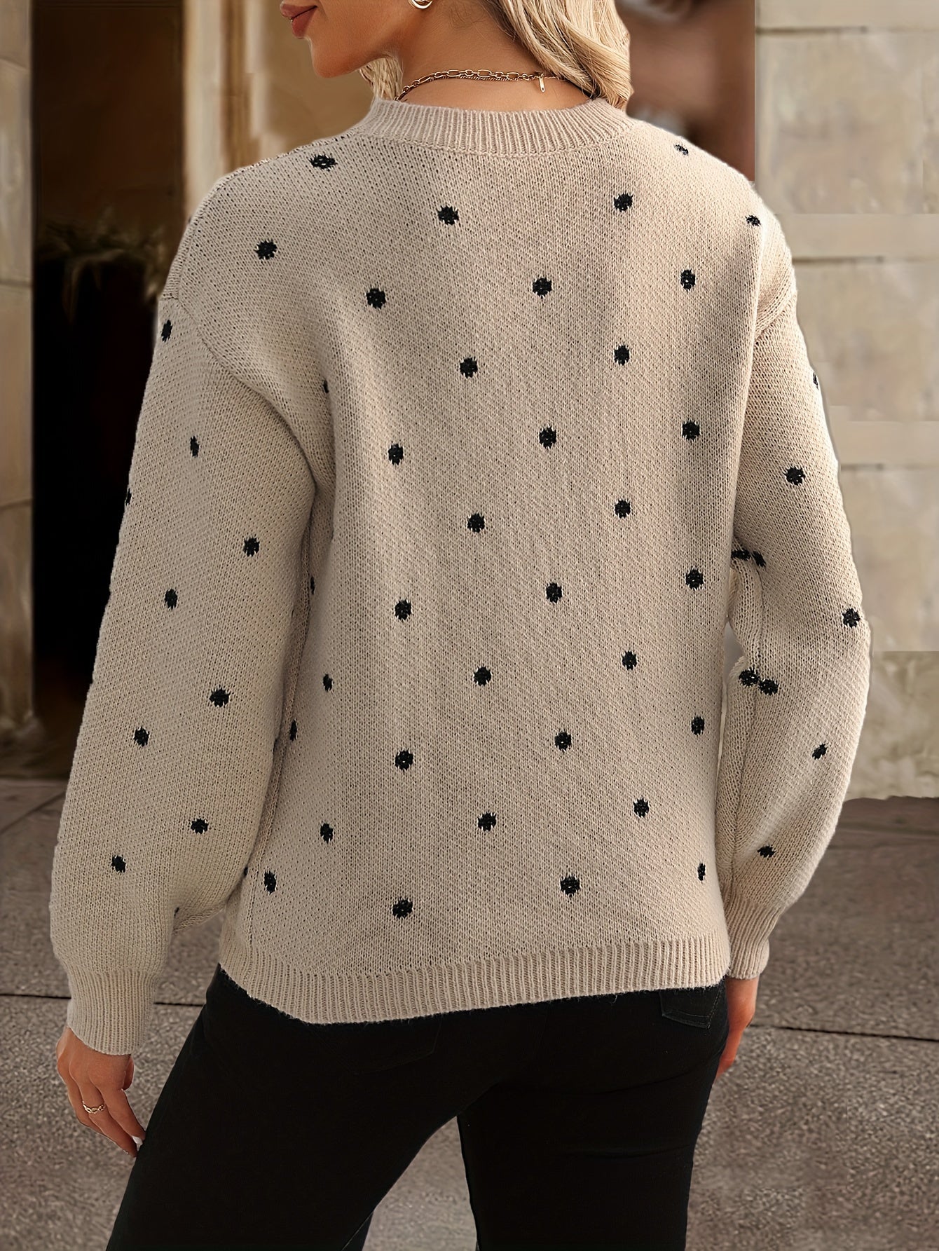 Zara Maglione a Pois - Casual e Stile per Donne in Autunno e Inverno