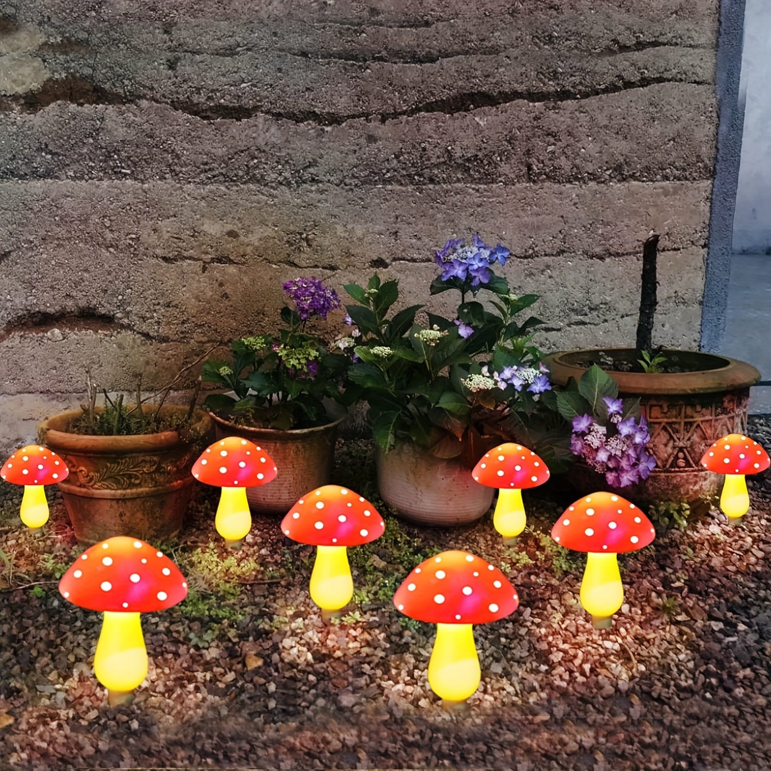 Funghi Magici da Giardino - Illuminazione Giocosa per Esterni