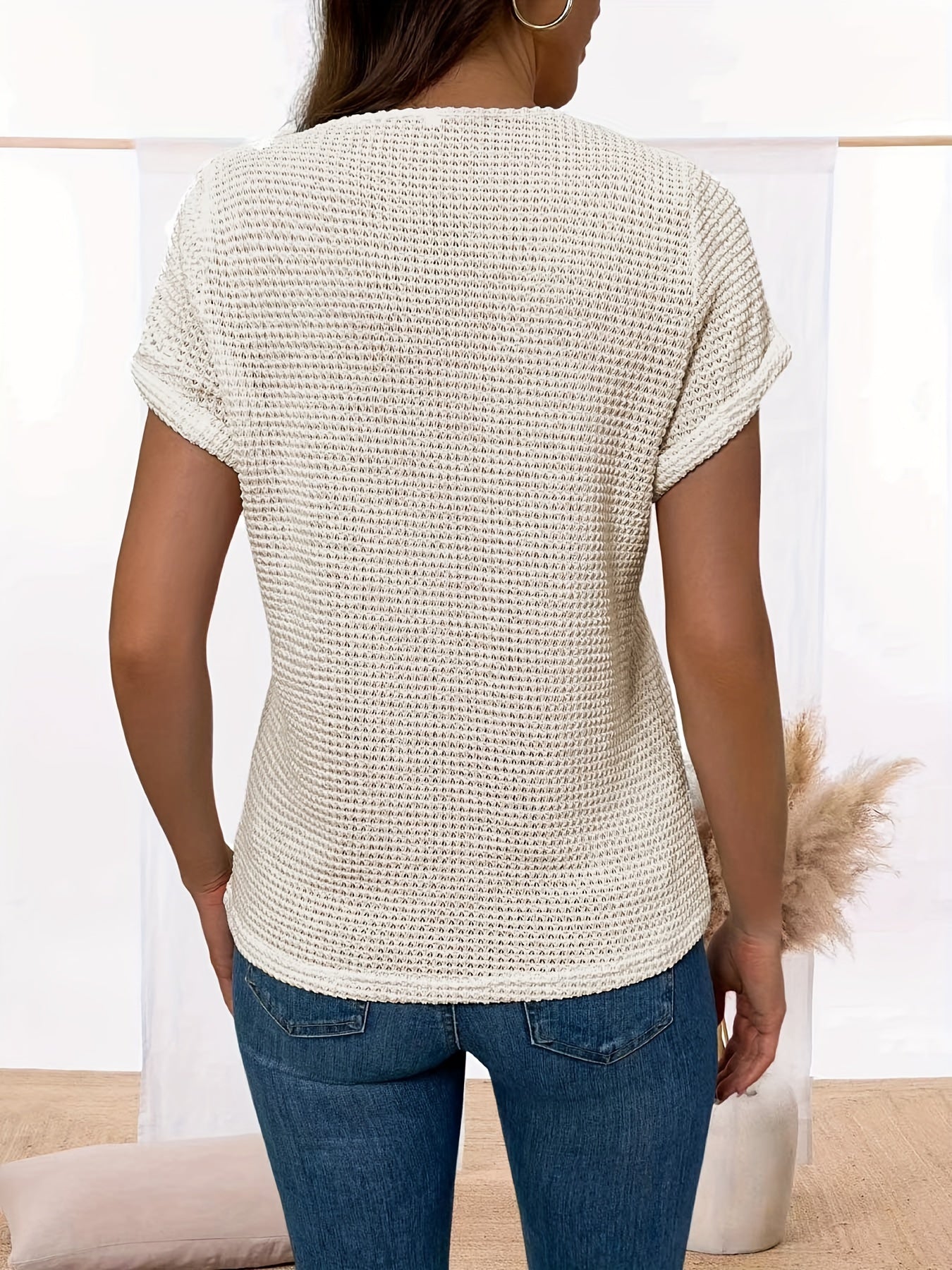 T-shirt Casual da Donna con Pizzo - Comfort ed Eleganza