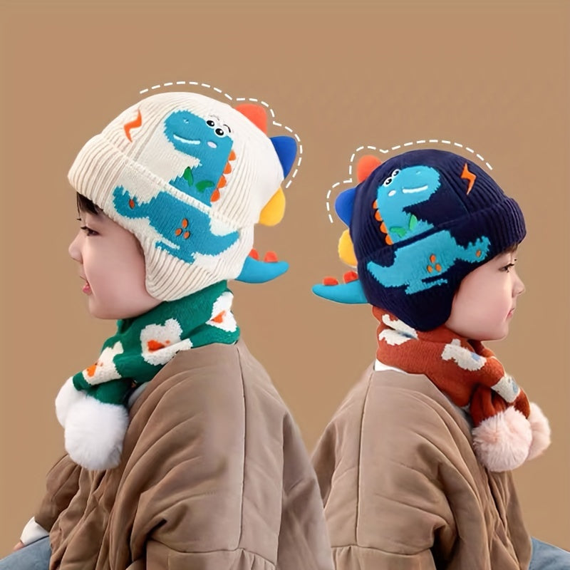 Cappello Invernale Dino per Bambini - Per Calore Giocoso
