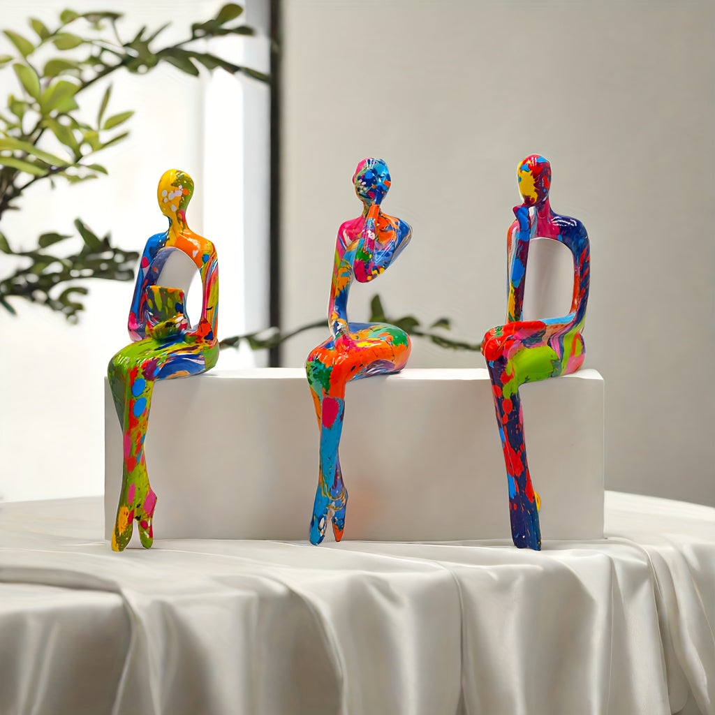 Set di Figure Esplosione di colori artistici  - Per un Aspetto d'Interni Audace e Creativo