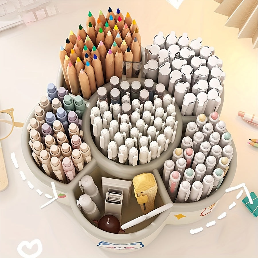 Organizzatore di Cancelleria con Animali Colorati - Per un Luogo di Lavoro Allegro