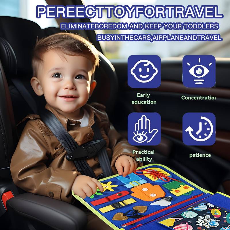 Busy Book Set Educativo – Libro Gioco Interattivo per Bambini