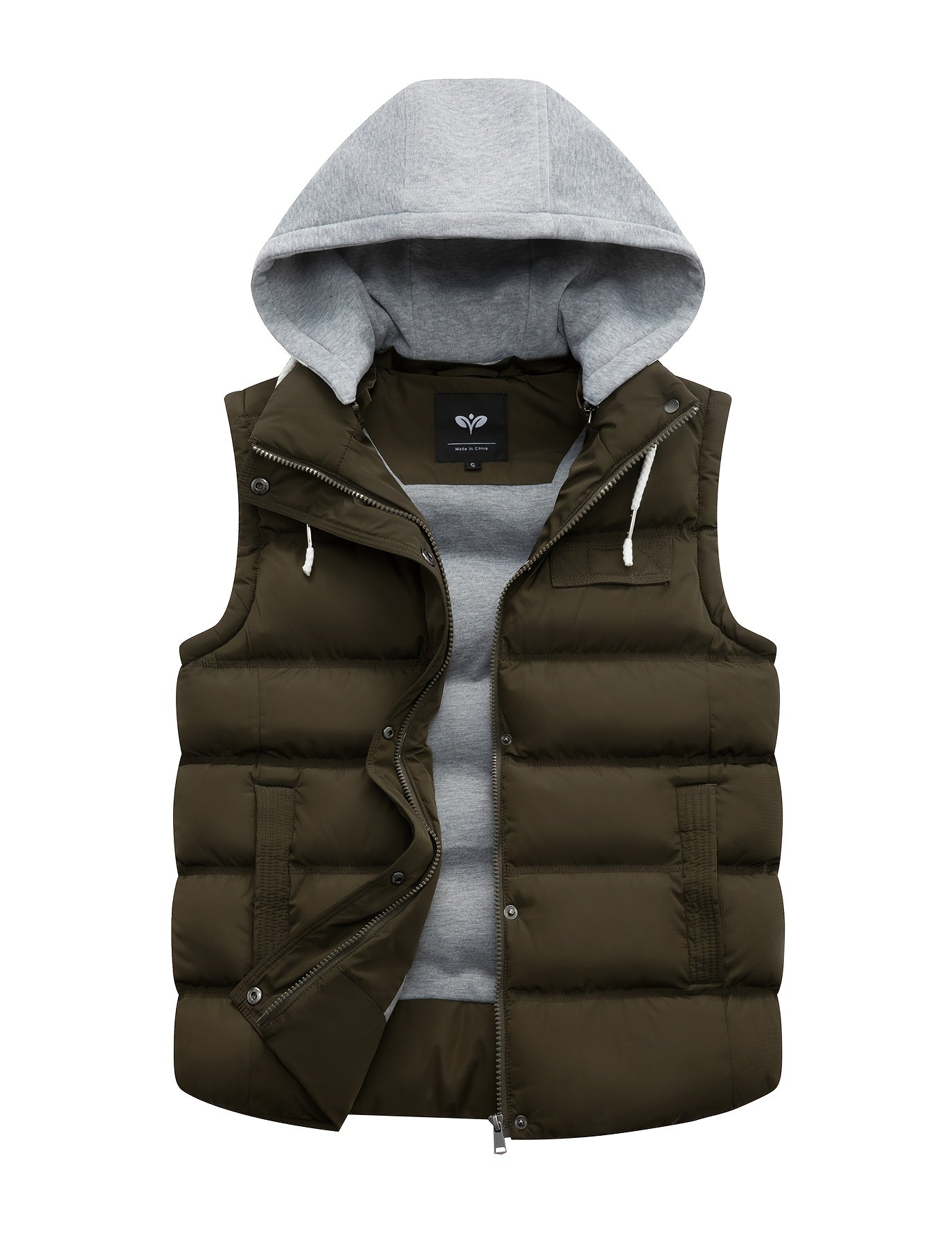 Gilet Donna Imbottito con Cappuccio – Giacca Invernale Elegante e Calda Senza Maniche