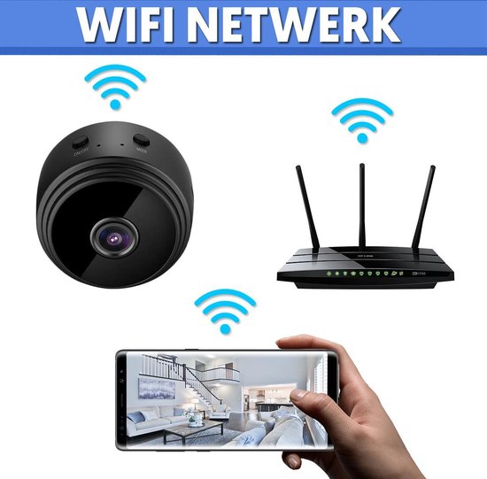 CamSpy - Mini Telecamera di Sicurezza - HD - 1080P - Senza Fili
