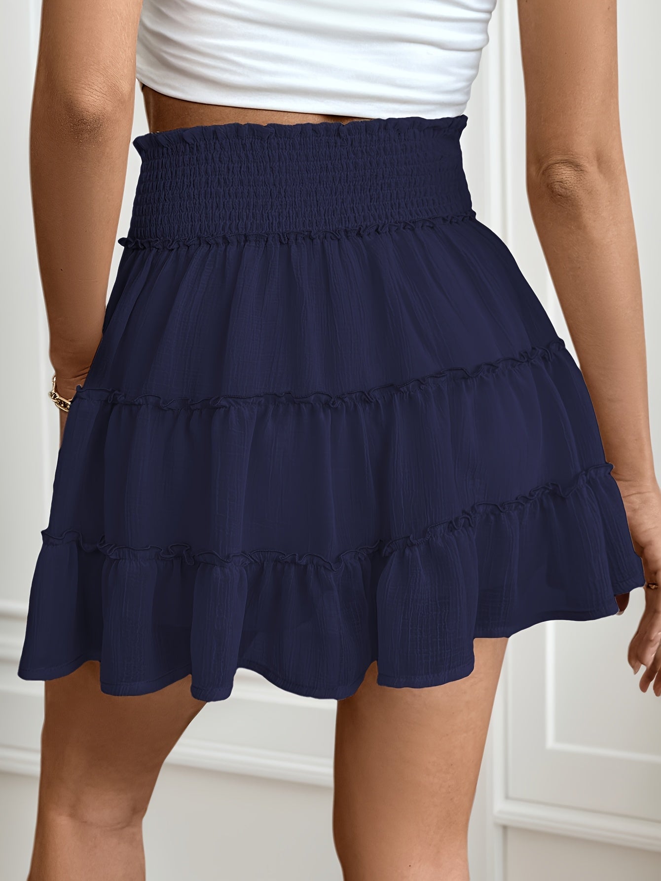 Mini Gonna Bohemien con Volant – Leggera e Confortevole