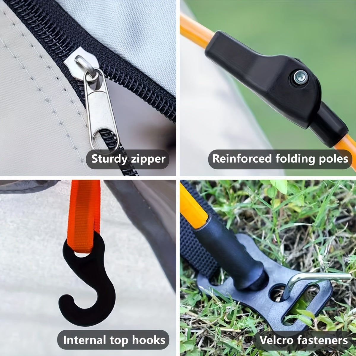 QuickCamp Tenda Pieghevole – Comfort e Protezione per Ogni Viaggio all'Aperto