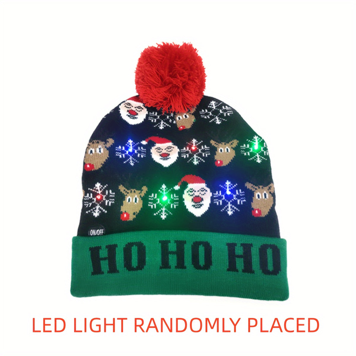 Cappello di Natale LED Ghiacciato - Illuminato e Allegro per le Festività