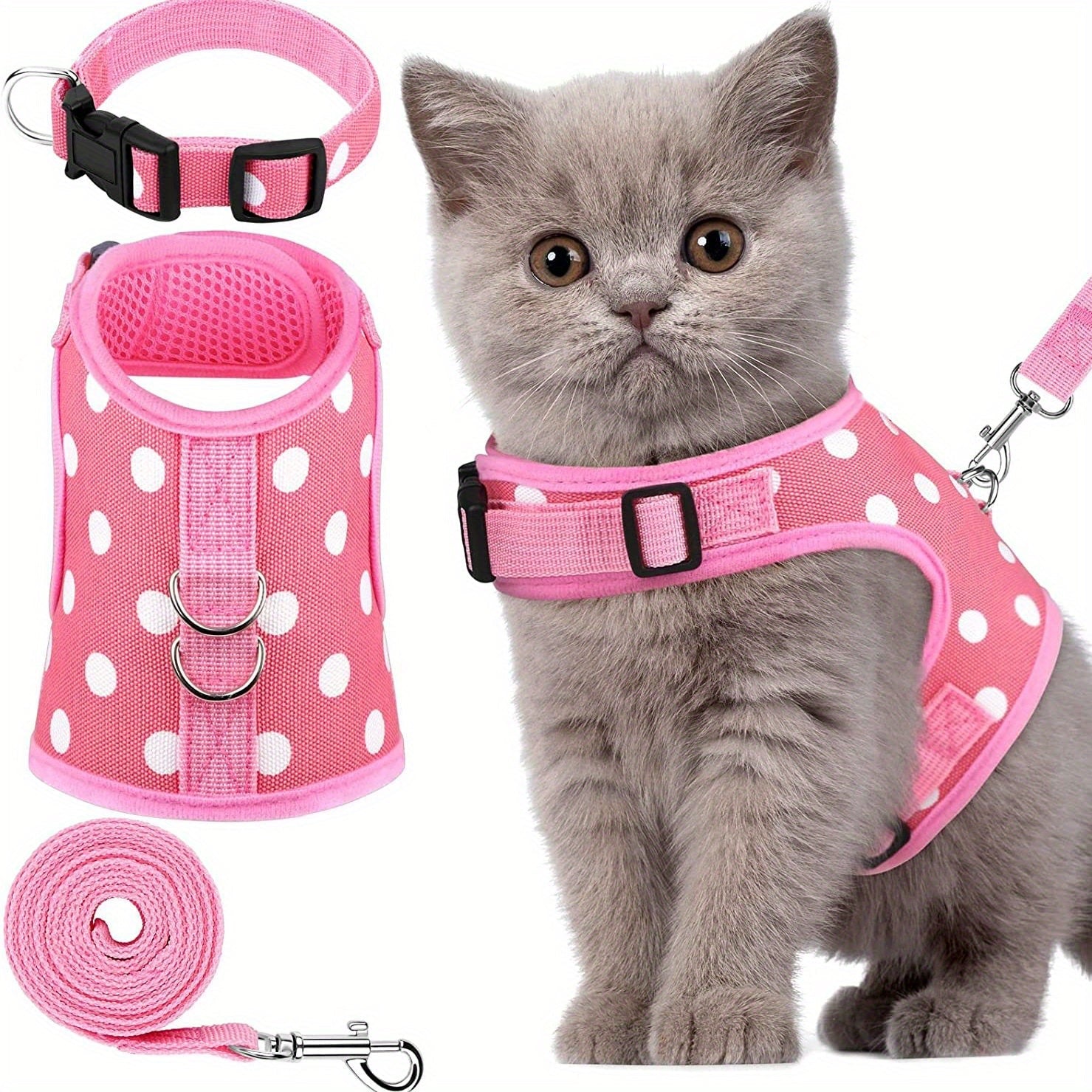 KittyComfort Set di Imbracature - Per Passeggiate Confortevoli e Avventure