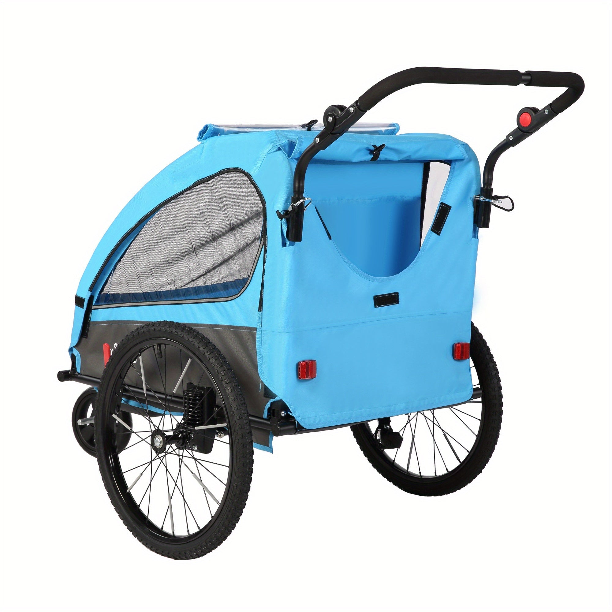 FlexiRide 2-in-1 Carrello per Biciclette – Confortevole e Pieghevole per Due Persone