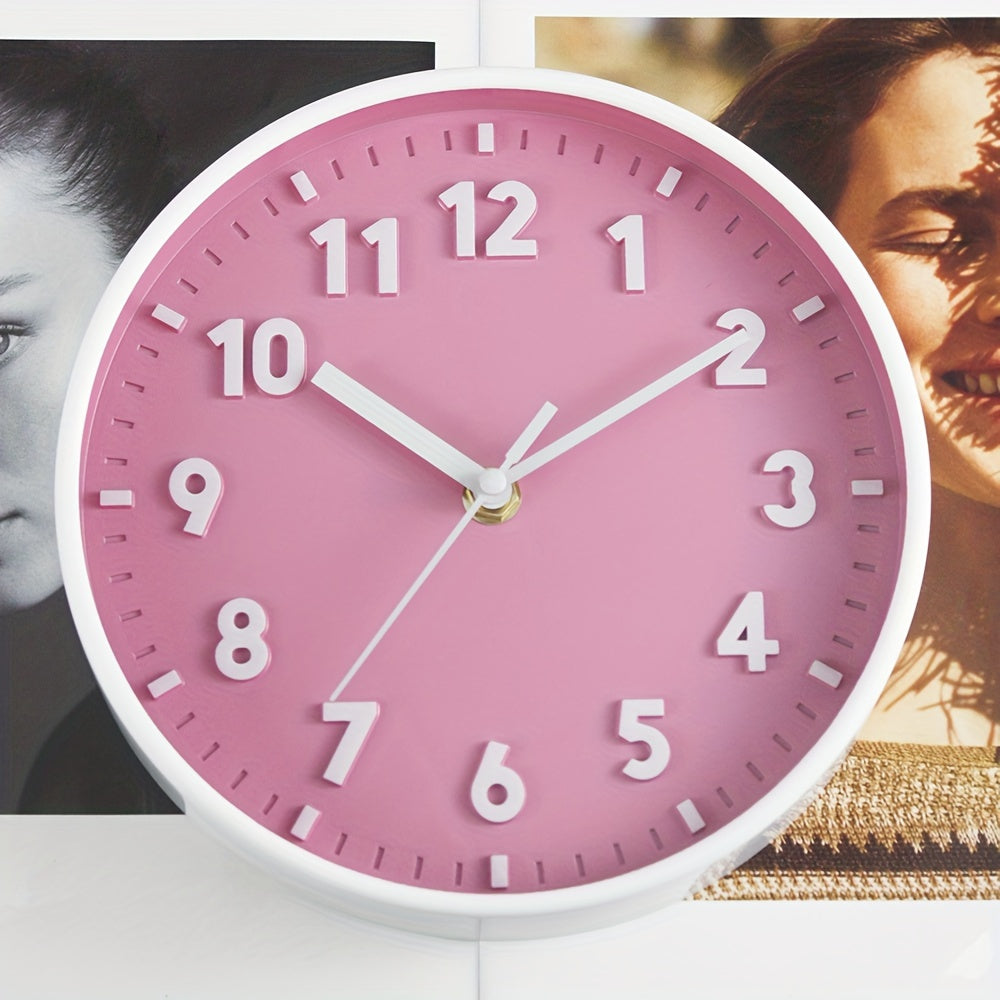 PinkTime Orologio da Parete Rosa - Moderno e Decorativo per Ogni Stanza
