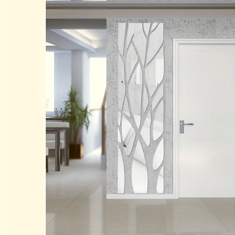 NatureLine 3D Decorazione da Parete in Acrilico – Design Unico di Rami per Soggiorno e Corridoio