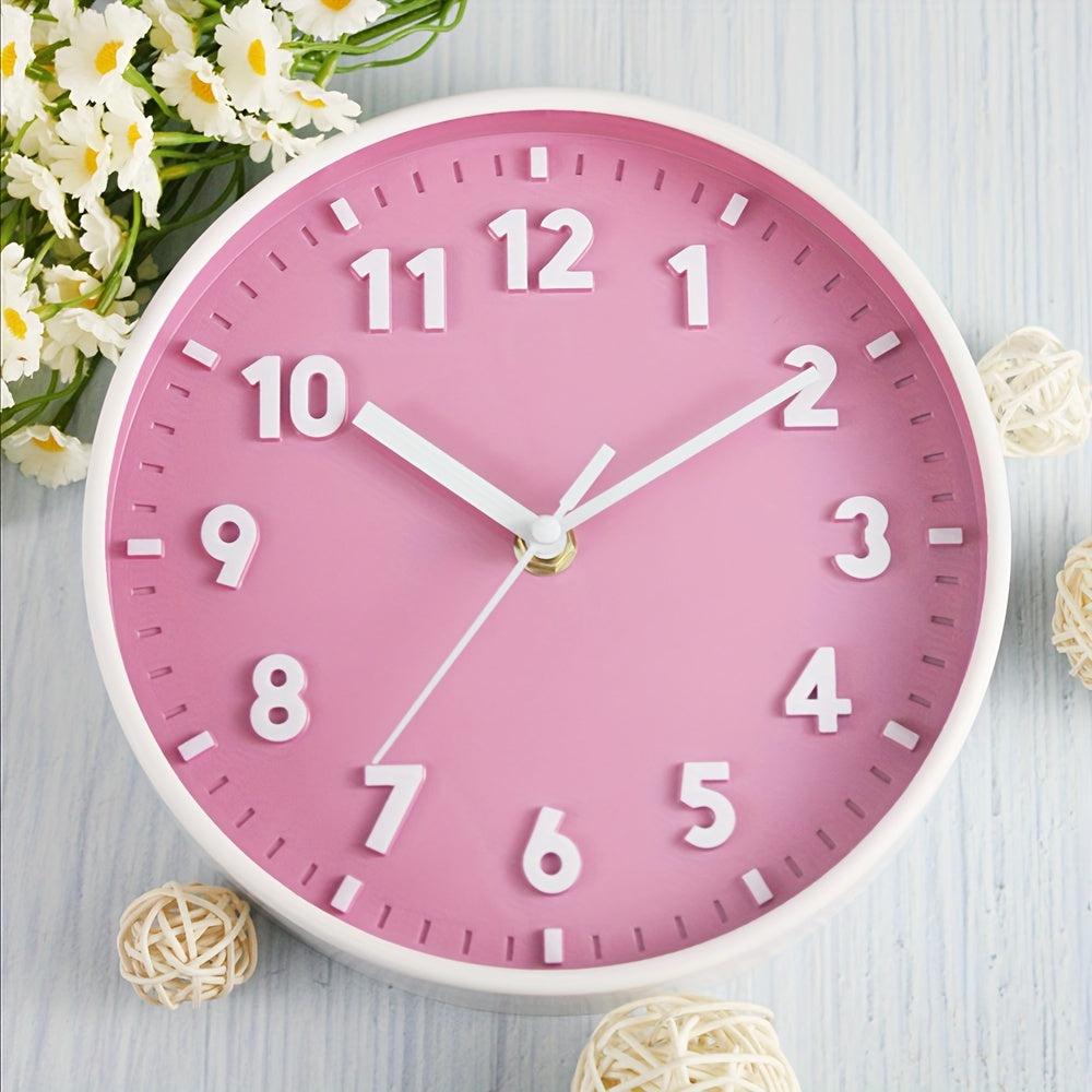 PinkTime Orologio da Parete Rosa - Moderno e Decorativo per Ogni Stanza