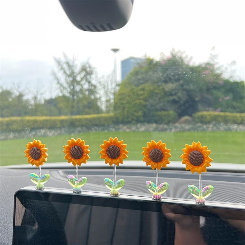 SunnyRide - Delizioso ornamento auto a girasole
