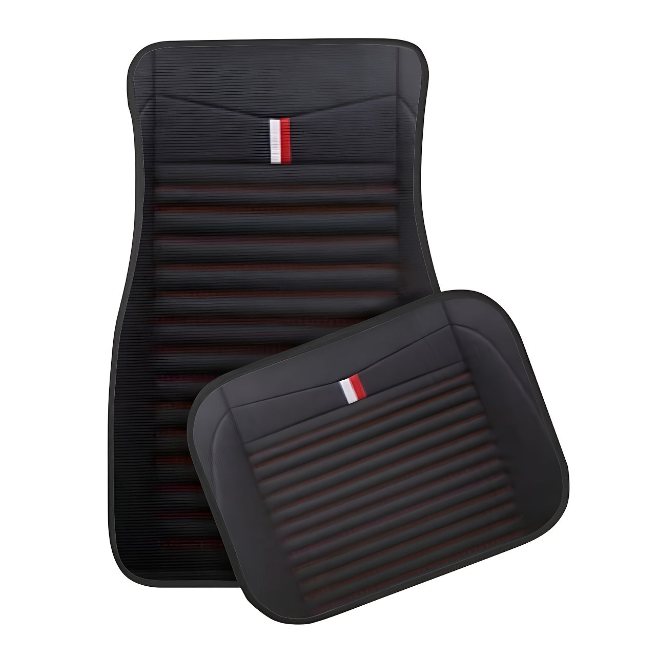 Set di 4 Tappetini per Auto Striati – Antiscivolo e Resistente alle Macchie per Tutte le Stagioni