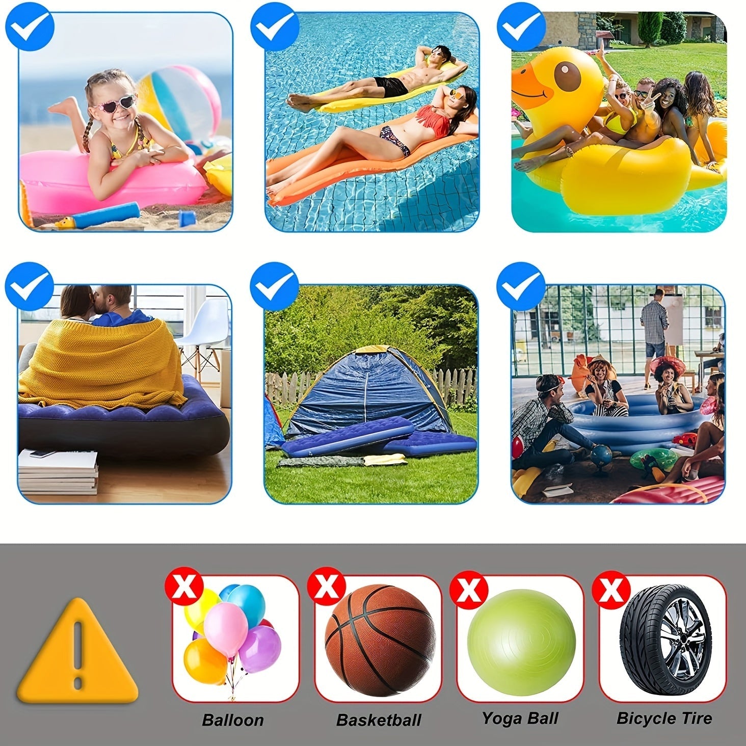 Pompa d'Aria Mini Ricaricabile – Senza Fili & Ultra Leggera per Uso all'Aperto