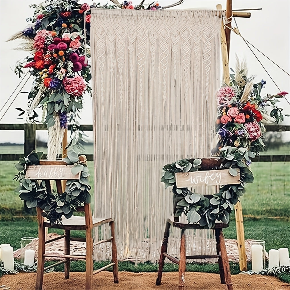 Tenda Macramé Boho – Tenda Decorativa e Pratica per Divisione