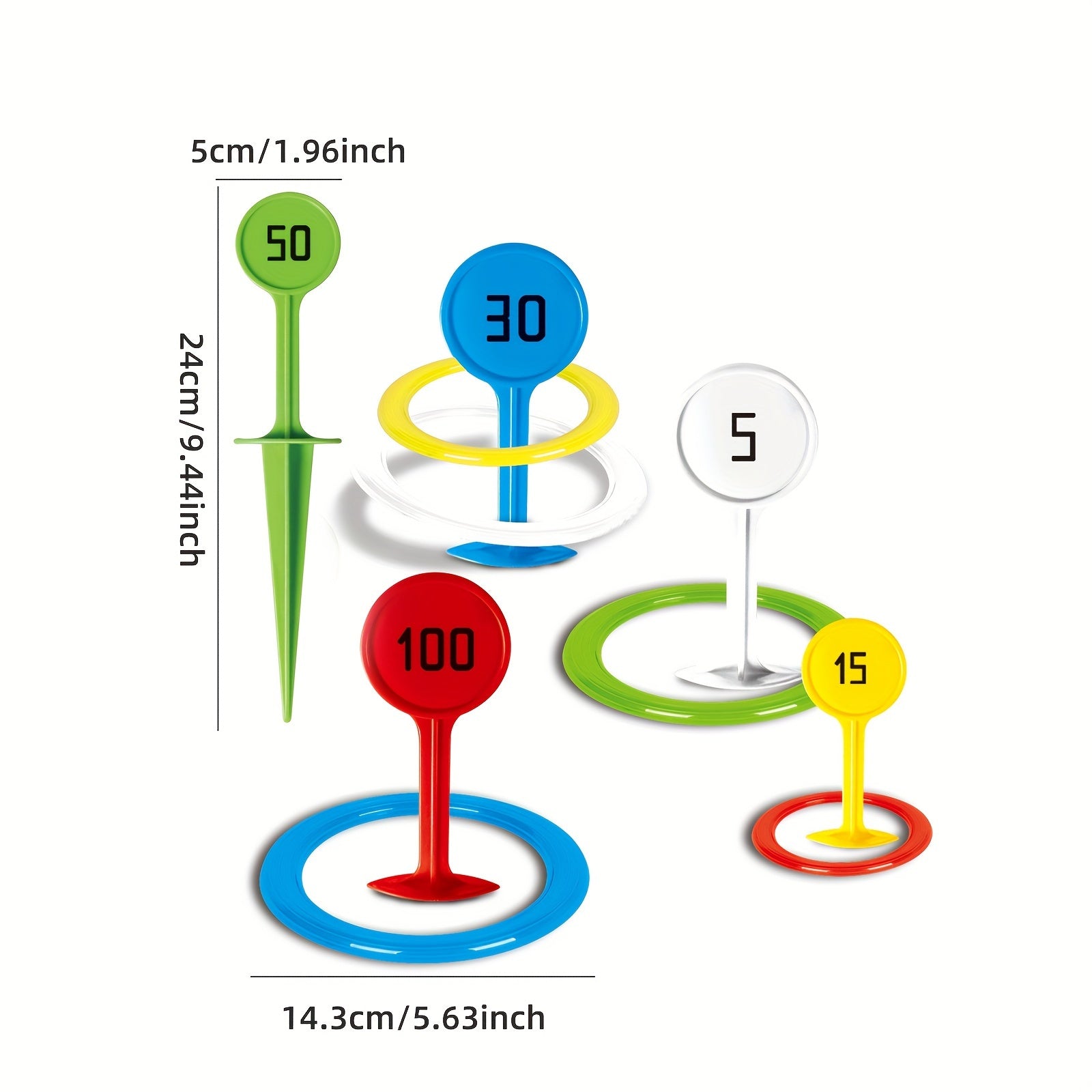 Set di Anelli Colorati - Per Attività Divertenti all'Aperto