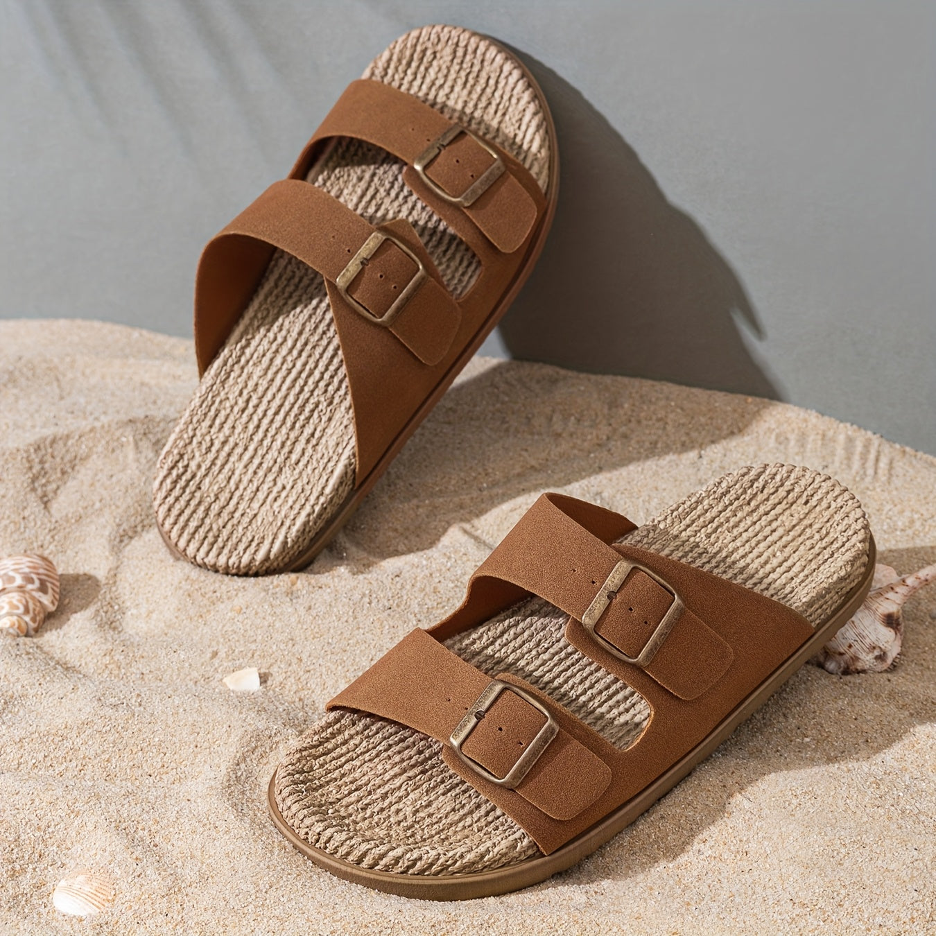 Infradito Eleganti da Uomo – Traspiranti con Cinghie Regolabili e Suola Antiscivolo