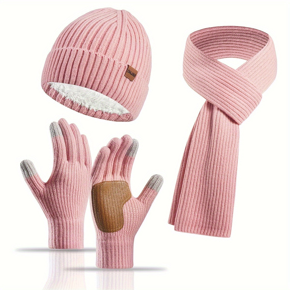 Set Invernale Allegro - Cappello, Sciarpa e Guanti per Coppie