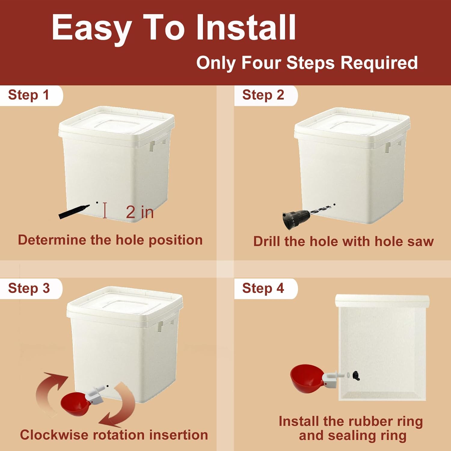 Set di 10 Beccucci per Bere per Galline – Pratico ed Efficiente